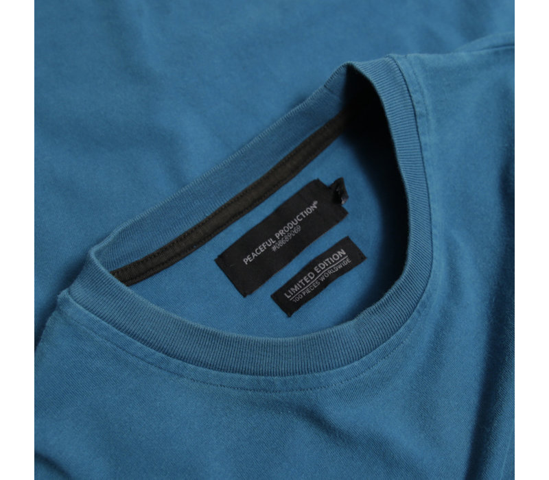 Peaceful Production long sleeve t-shirt Aqua