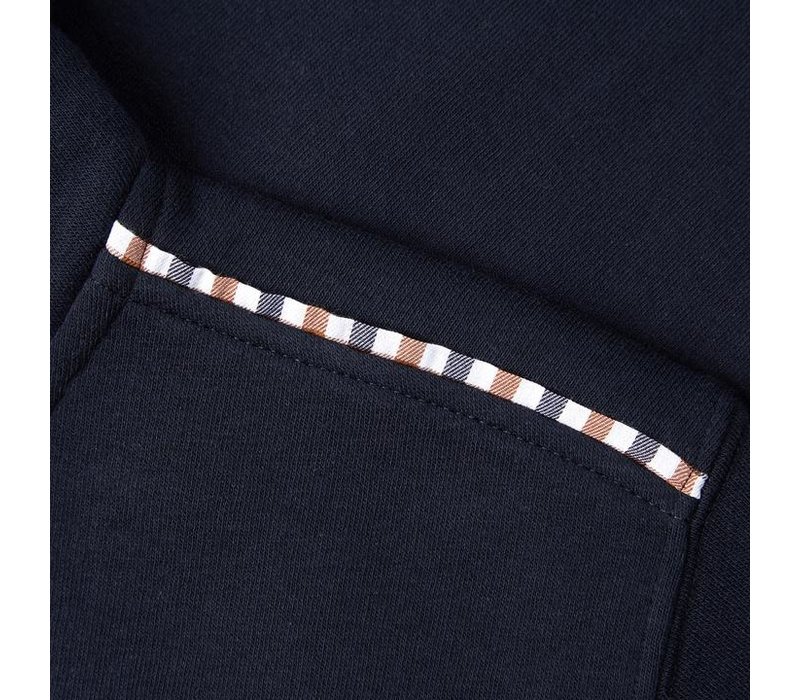 Weekend Offender Sodium full zip hooded sweatshirt Navy