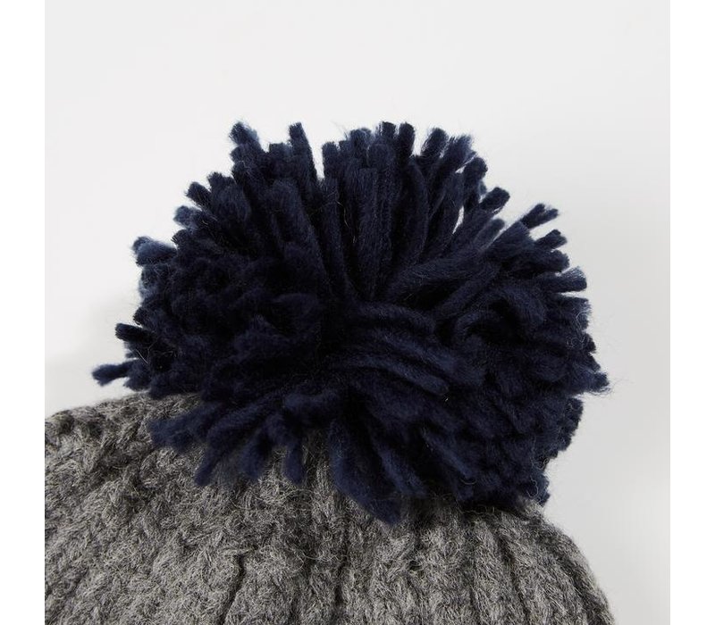 帽子 PERVERZE Knit Cap and Scarf / Gray PERM HAIR KNIT CAP (GRAY) – Office Kiko