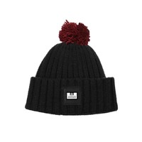 Weekend Offender Gerdai knit bobble hat Black