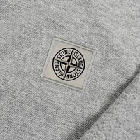Stone Island grey cotton pique long sleeve patch program polo shirt L
