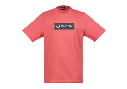 MA.STRUM MA.STRUM icon box logo tee Cayenne Red