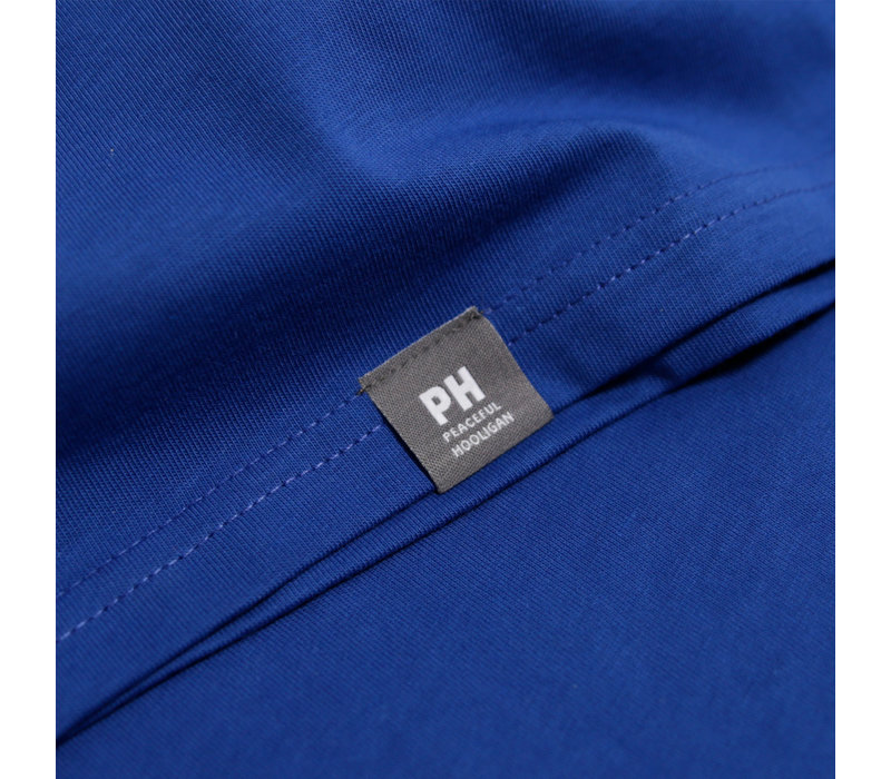 Peaceful Hooligan Justice t-shirt Bright Blue