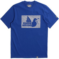 Peaceful Hooligan Justice t-shirt Bright Blue