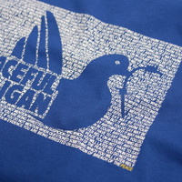 Peaceful Hooligan Justice t-shirt Bright Blue