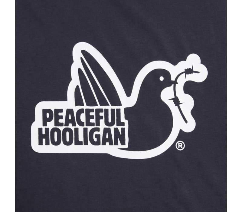 Peaceful Hooligan Outline t-shirt Navy