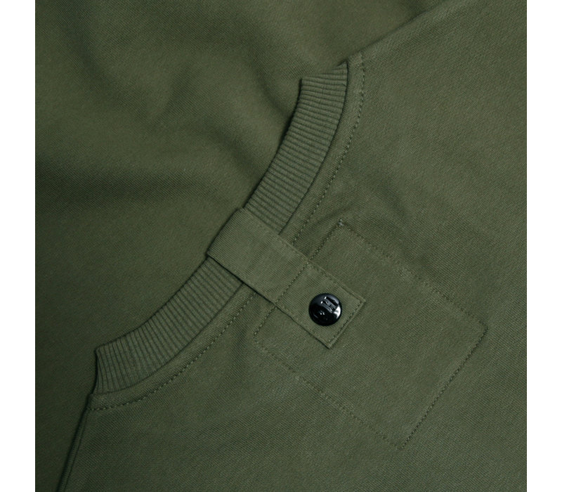 Peaceful Hooligan Outline sweatshirt Olive