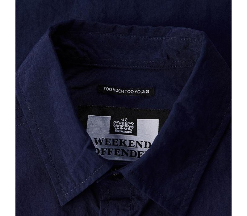 Weekend Offender Nicky Eyes overshirt jacket French Navy