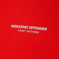 Weekend Offender WO Tee t-shirt Flame Red