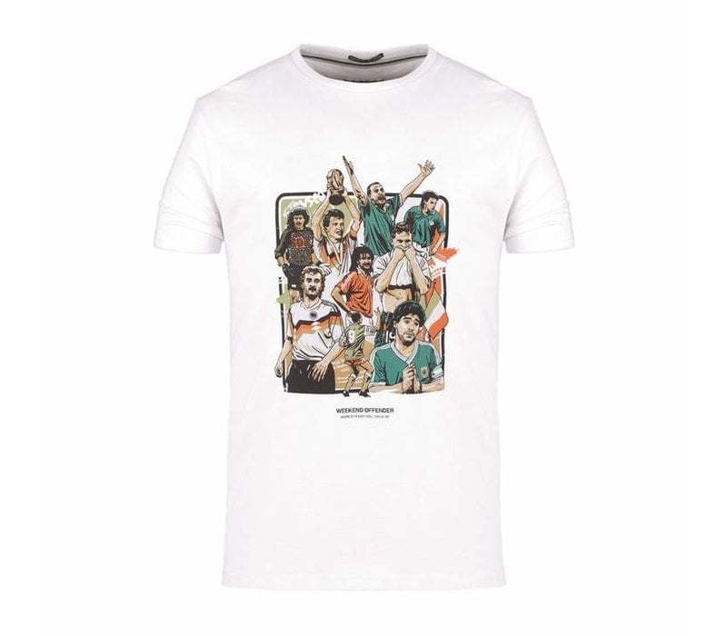 Weekend Offender Italia 90 Players t-shirt White