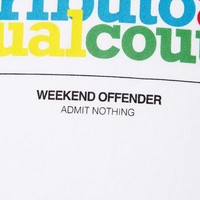 Weekend Offender Tribute t-shirt White