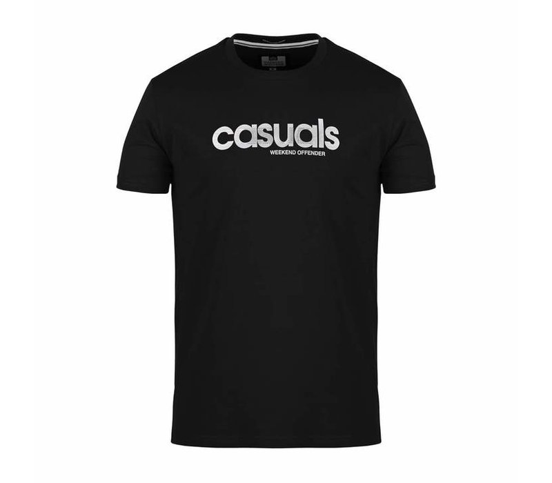 Weekend Offender Casuals Reflective t-shirt Black
