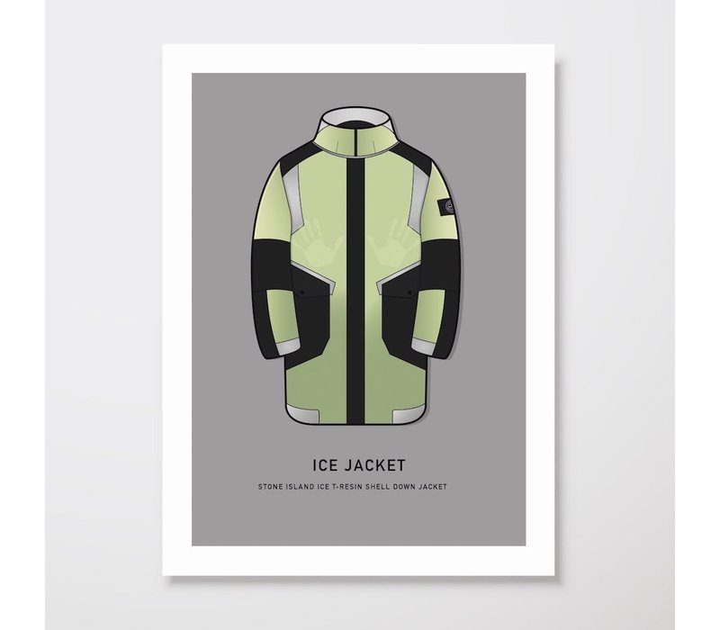 Creative Juice MCR A3 print Stone Island Ice-T Resin Shell yellow