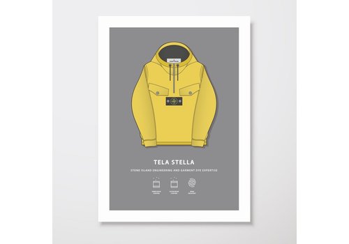 Creative Juice MCR Creative Juice MCR A3 print Stone Island Tela Stella yellow