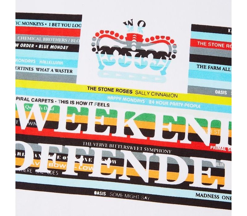 Weekend Offender Spines t-shirt White