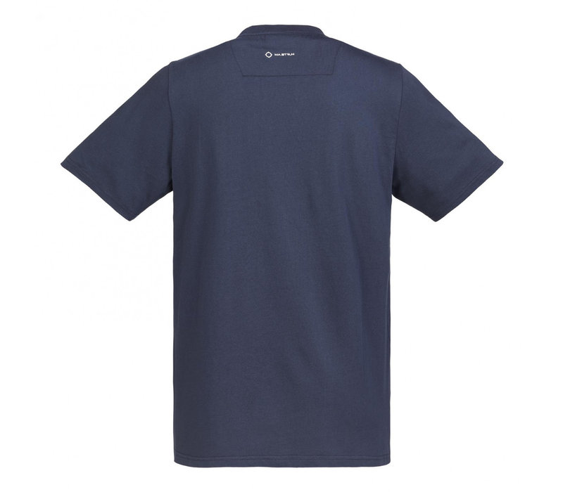 MA.STRUM SS archive logo print tee True Navy