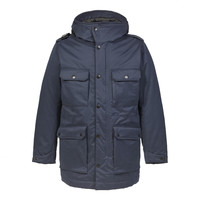 MA.STRUM hooded parka True Navy