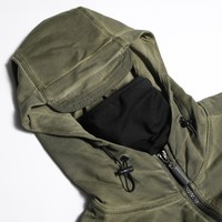 Peaceful Production stadium hoodie Olive Green