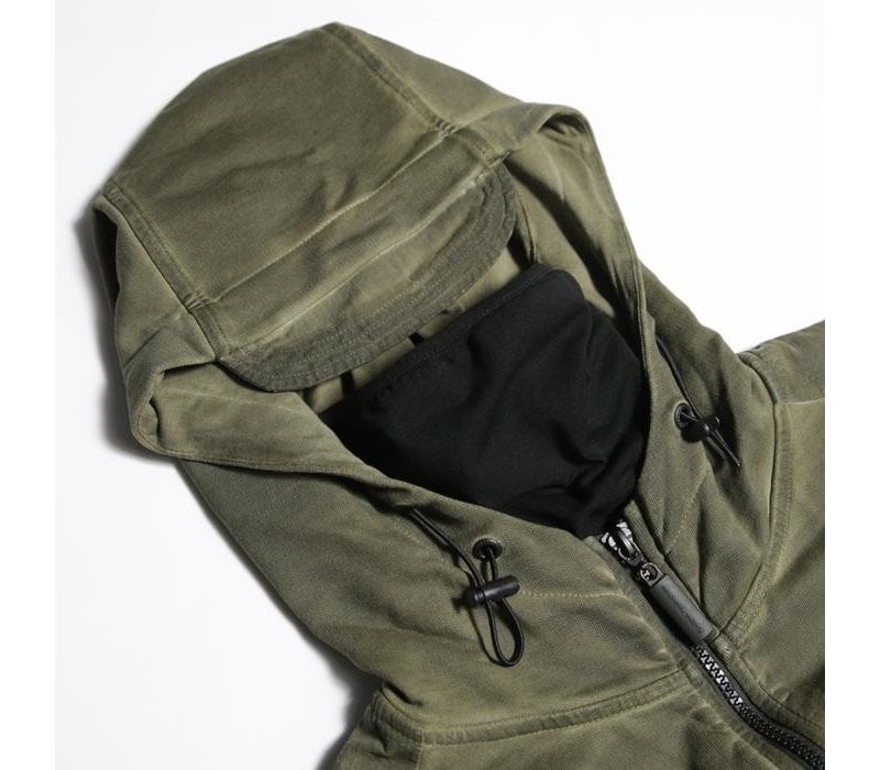 Peaceful Production stadium hoodie Olive Green