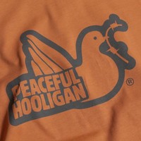 Peaceful Hooligan Outline t-shirt Rust Orange