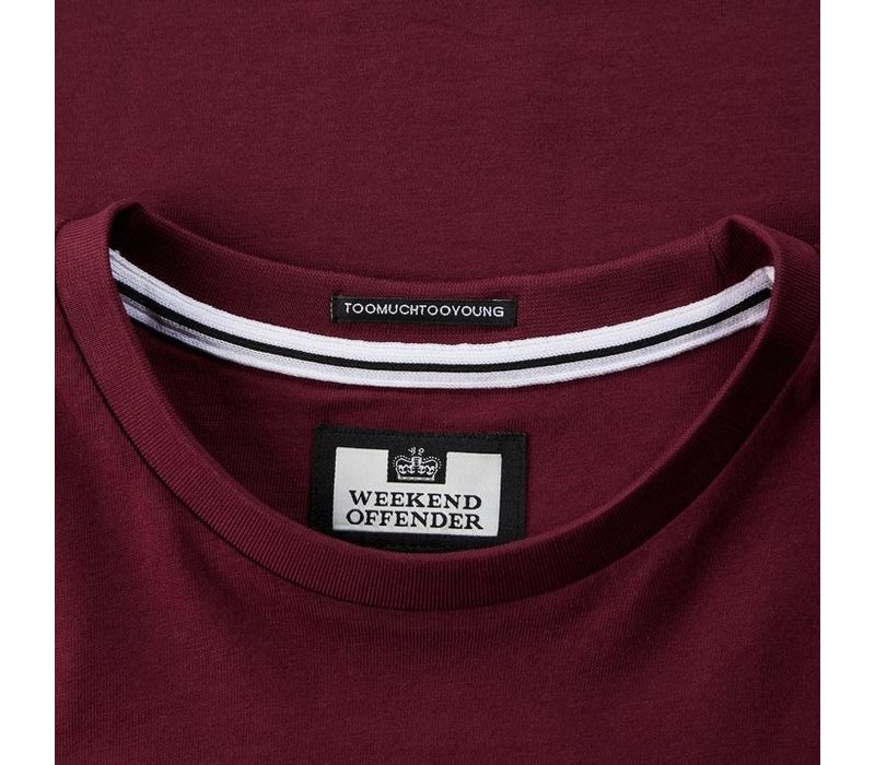 Weekend Offender Sipe Sipe t-shirt Burgundy Red