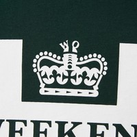 Weekend Offender Prison logo t-shirt Deep Forest Green