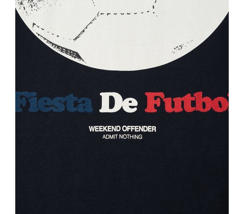 Weekend Offender Fiesta de Futbol t-shirt Navy