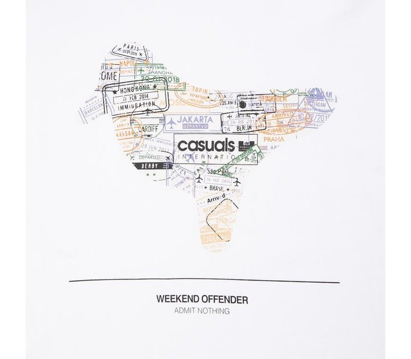 Weekend Offender Stamps t-shirt White