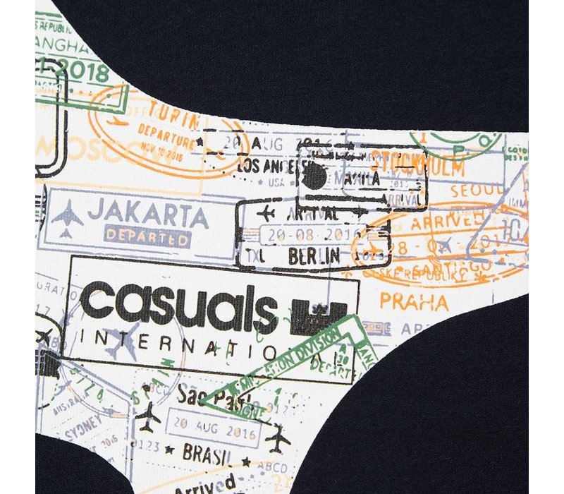 Weekend Offender Stamps t-shirt Navy