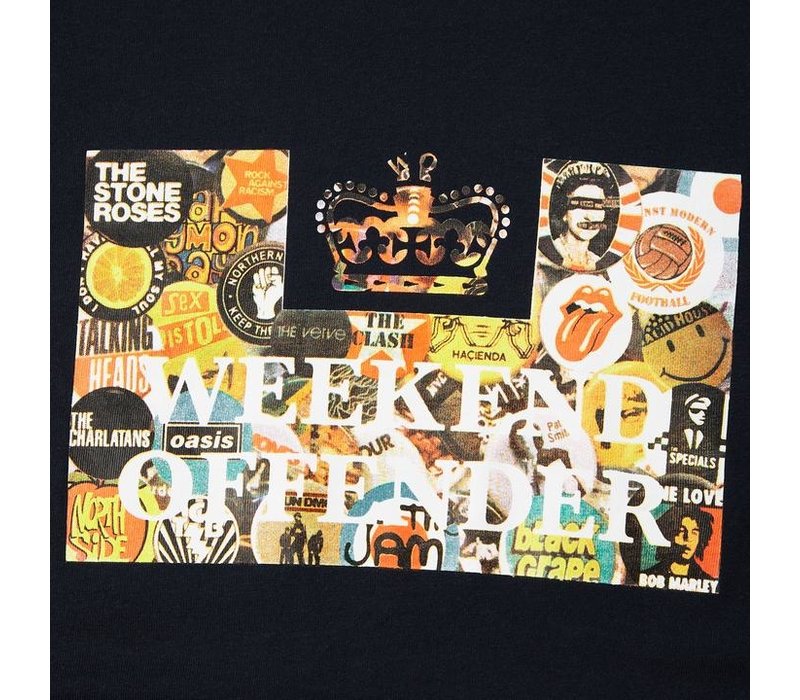 Weekend Offender Badges t-shirt Navy