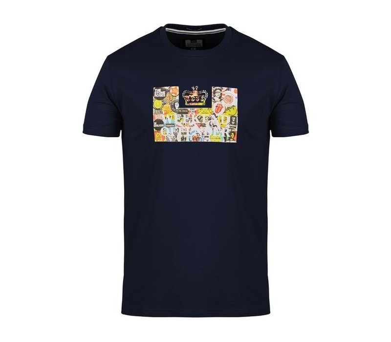 Weekend Offender Badges t-shirt Navy