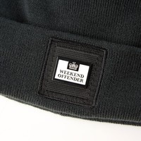 Weekend Offender Zambada knit bobble beanie hat Deep Forrest Green