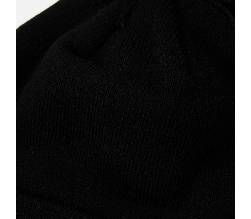 Weekend Offender Zambada knit bobble beanie hat Black
