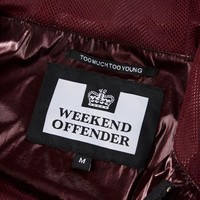 Weekend Offender Trinidad jacket Burgundy Red