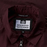 Weekend Offender Vinnie overshirt jacket Burgundy Red