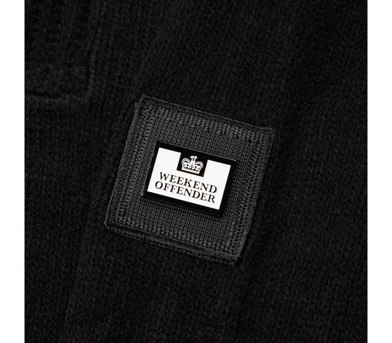 Weekend Offender Castillos funnel neck knit jumper Black