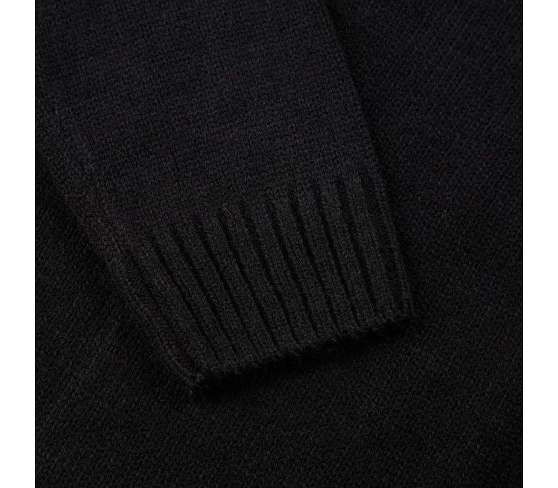 Weekend Offender Castillos funnel neck knit jumper Black