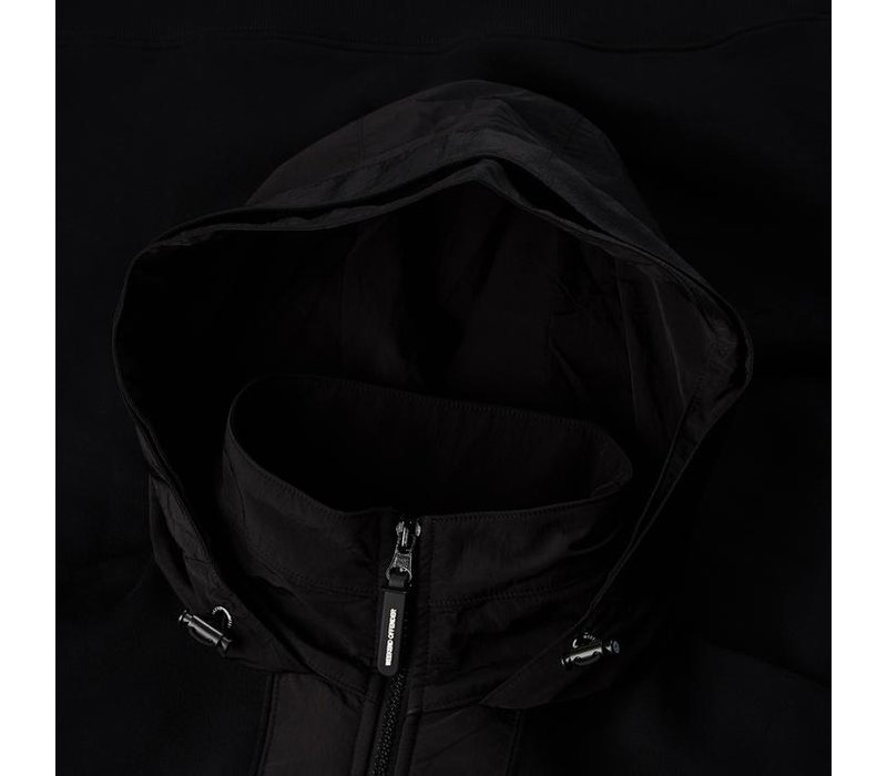 Weekend Offender Bracco hooded zip up jacket Black