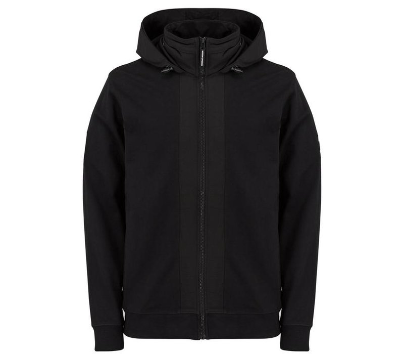 Weekend Offender Bracco hooded zip up jacket Black