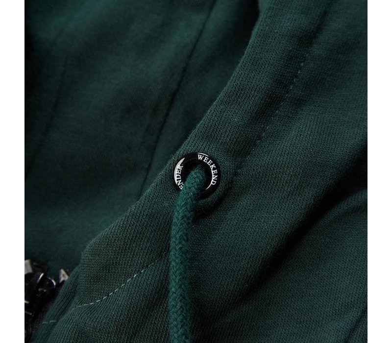 Weekend Offender Caranavi hooded sweatshirt Deep Forrest Green