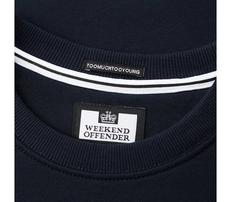 Weekend Offender WO Sweat crew neck sweatshirt Navy