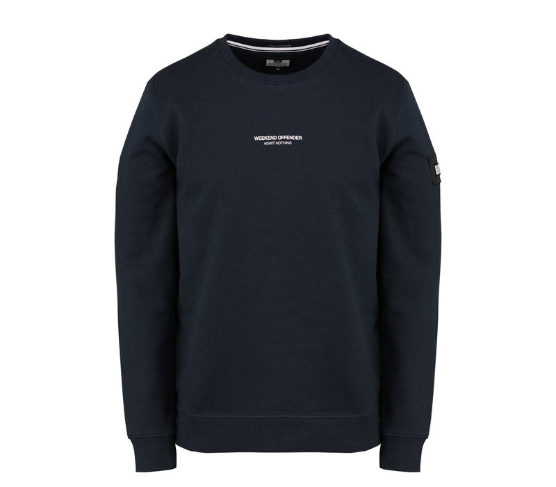 Weekend Offender WO Sweat crew neck sweatshirt Navy
