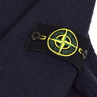 Stone Island navy wool full zip knit XXXL