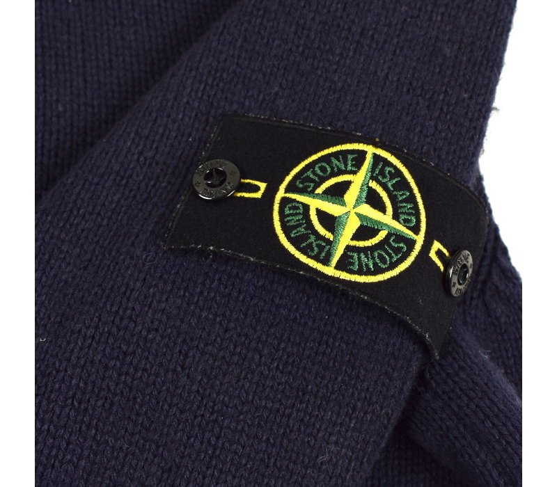 Stone Island navy wool full zip knit XXXL