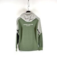 Stone Island Marina green hooded long sleeve sweatshirt