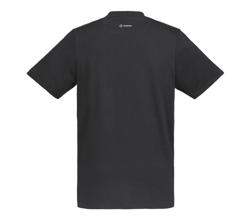 MA.STRUM SS archive logo print tee Jet Black