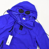 C.P. Company blue pro-tek utility mille miglia goggle hood anorak