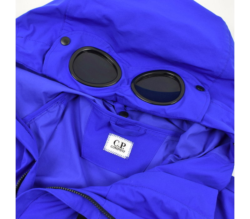 C.P. Company blue pro-tek utility mille miglia goggle hood anorak