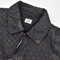 C.P. Company black green camo net lens detail overshirt jacket XL