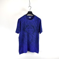 Stone Island blue sketch compass logo t-shirt XL